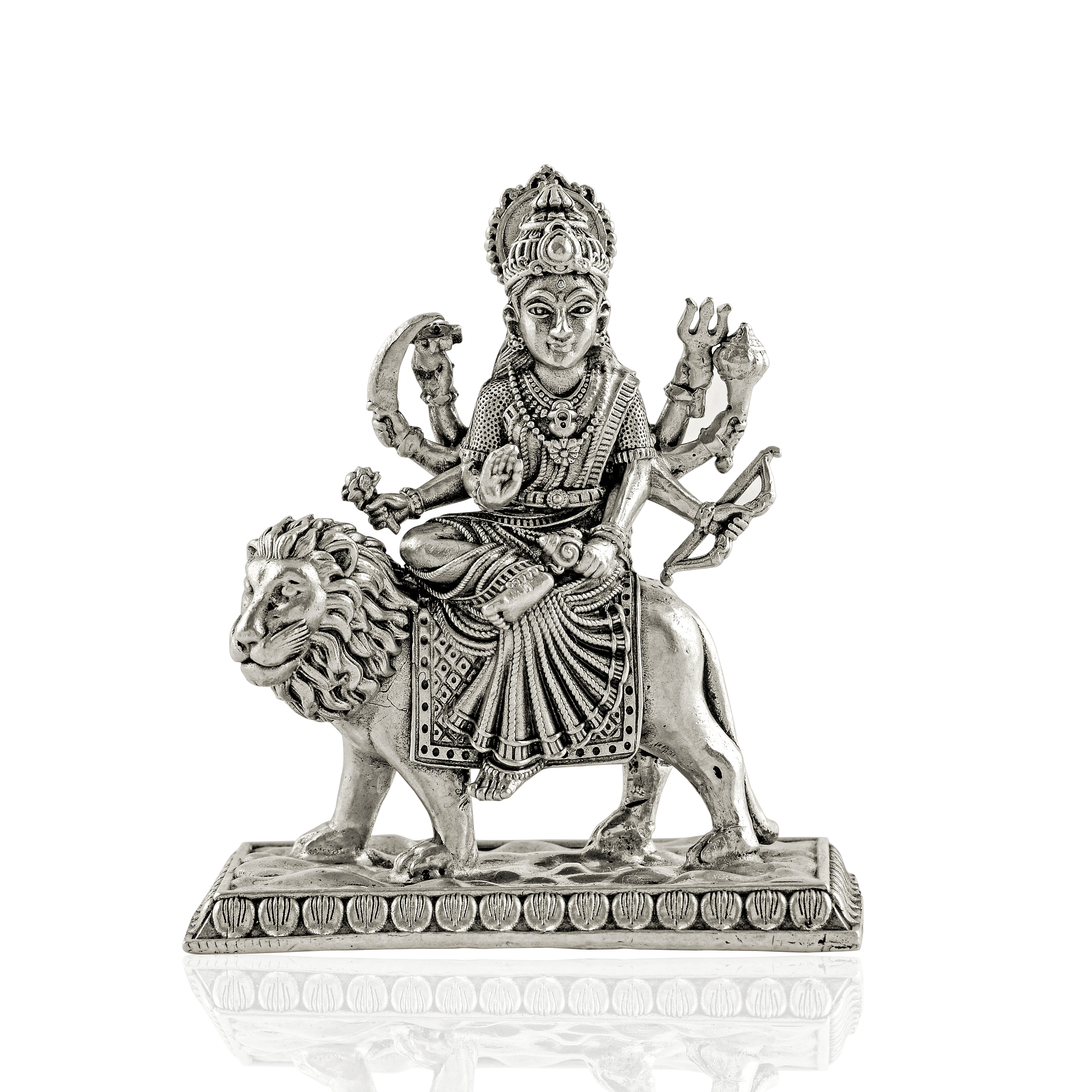 Maa Durga Silver Murti – Beliram Silverware